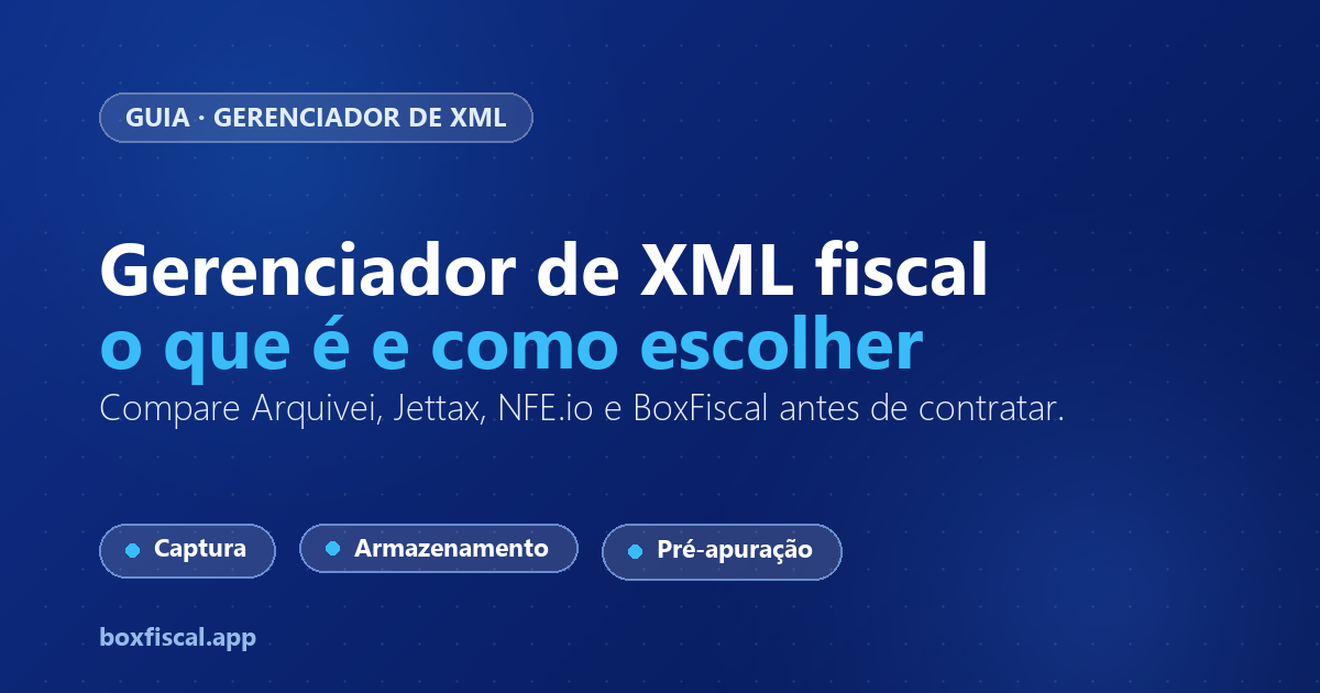 Gerenciador de XML fiscal: o que é e como escolher em 2026