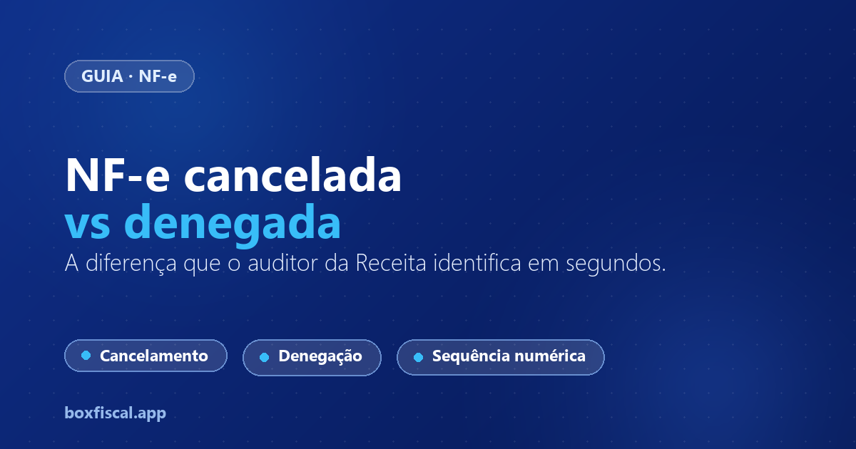 NF-e cancelada vs denegada: qual a diferença e como provar