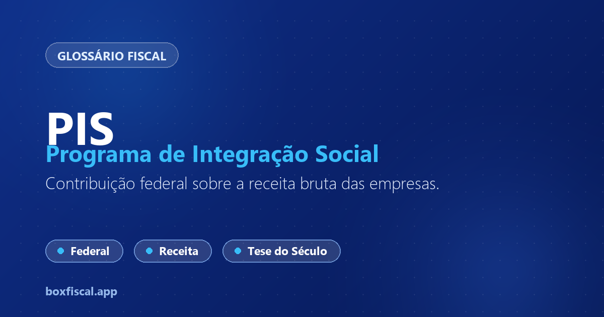 PIS — Programa de Integração Social